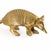 Vintage Solid Cast Brass Armadillo Figure For Sale - Image 12 of 17