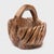 Contemporary Antique Chinese Burled Market Basket For Sale - Image 3 of 5