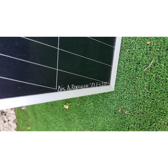 Black Silkscreen Engraving by Roessler, 1973 For Sale - Image 8 of 10