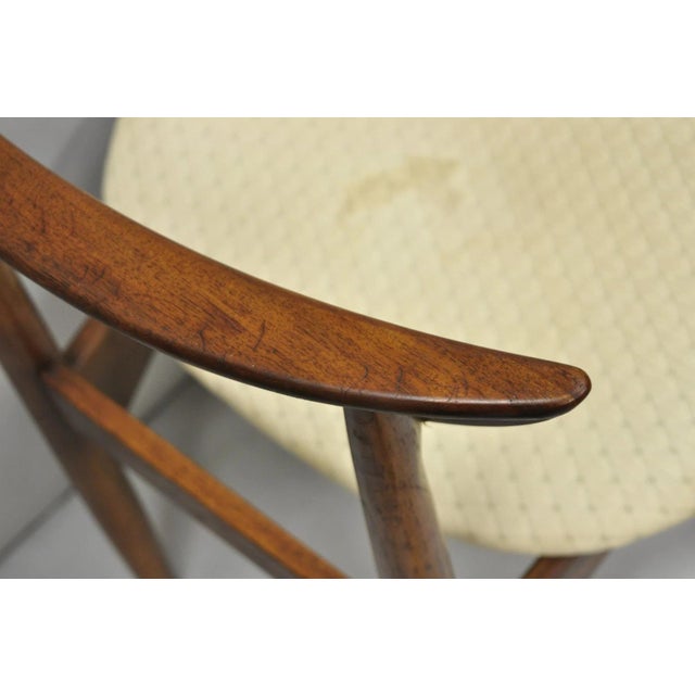 Vintage Lane Perception Mid Century Modern Walnut Dining Side Chair For Sale - Image 9 of 12