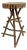 Antique Adirondack Twig Side Table With Natural Edge Top – Rustic Folk Art Cabin Style For Sale
