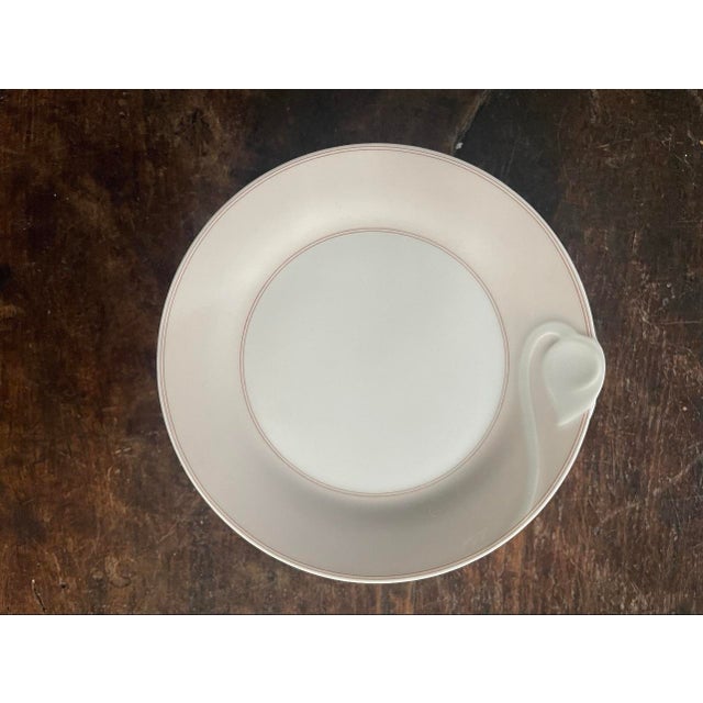 1950s Chloe Paris Fleuron Pink 6 1/8” Plates Hutschenreuther - Set of Eleven (11) For Sale In Chicago - Image 6 of 9