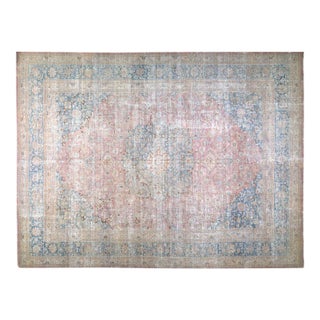 Vintage Turkish Antolian Hand Knotted Wool Rug, 11'3x15'4 For Sale