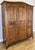 Vintage French Louis XVI Style Carved Oak 3-Door Wardrobe For Sale - Image 3 of 16