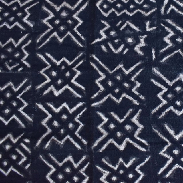 Textile Mid 20th Century Black Mudcloth Textile For Sale - Image 7 of 9