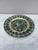 French Green Majolica Acanthus Leaves Plate, circa 1880.