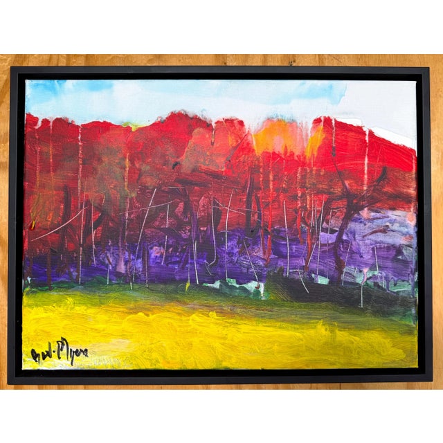 Summer Landscape' by Beverly Myers Modern Painter, School of Wolf Kahn USA, Post 2015 "Summer Landscape" is a stunning...