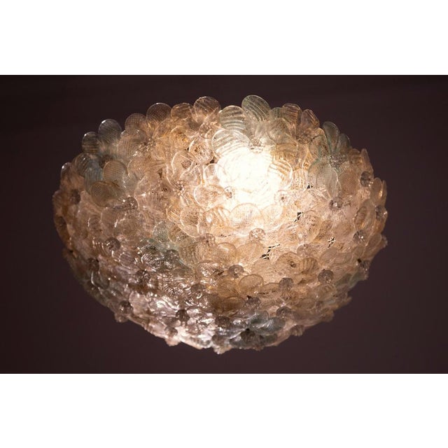 Murano Glass Flowers Basket Ceiling Lights from Barovier, 1950, Set of 2 For Sale - Image 10 of 13