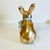 1980s Vintage Arts & Crafts Boho Chic Foil Covered Hand-Painted Papier Mache’ Bunny - Easter For Sale - Image 15 of 18
