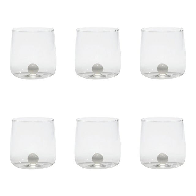 Bilia Tumbler in White - Set of 6 For Sale