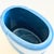Ceramic Postmodern Embossed Periwinkle Ceramic Vase For Sale - Image 7 of 9