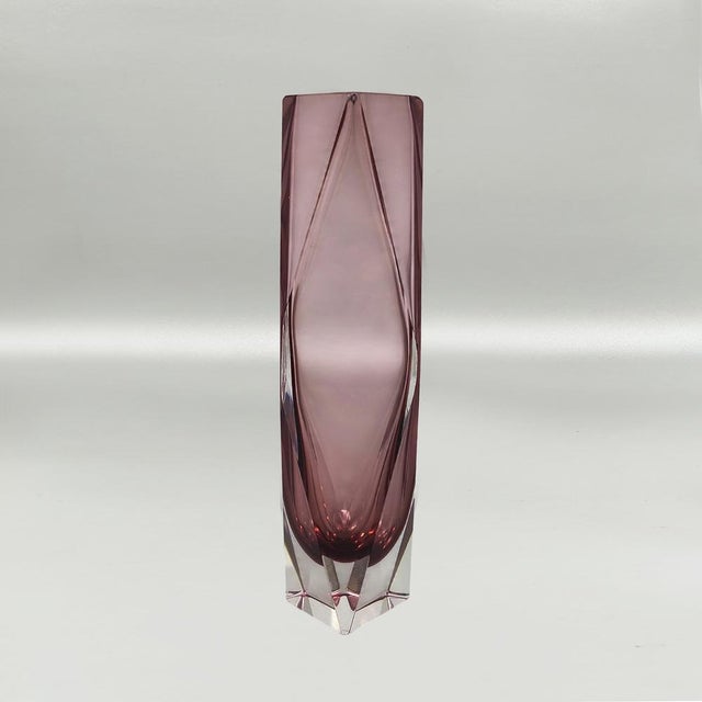 Flavio Poli Vintage Sommerso Murano Glass Vase by Flavio Poli, 1960s For Sale - Image 4 of 9