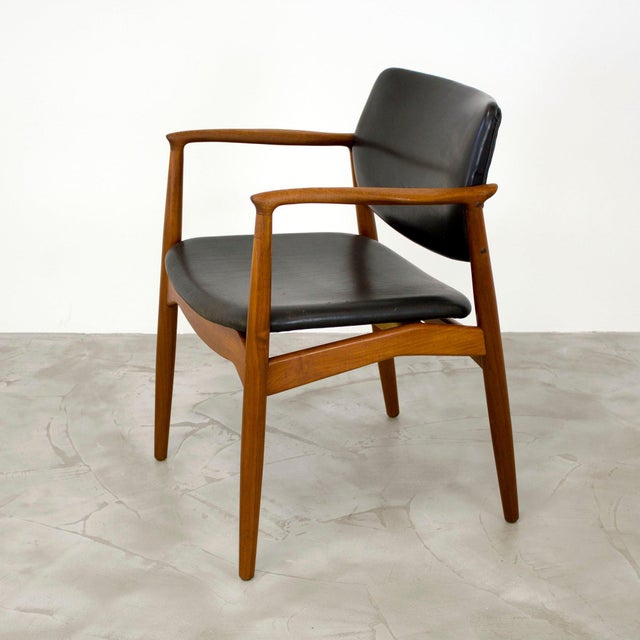 Danish Teak Model 67 Captains Chair attributed to Erik Buch for Orum Møbelfabrik, 1960s For Sale - Image 13 of 13