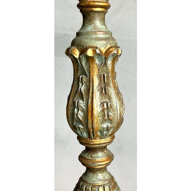 Presenting a magnificent vintage floor lamp from Sarreid Ltd., a brand renowned for its opulent and sophisticated designs,...