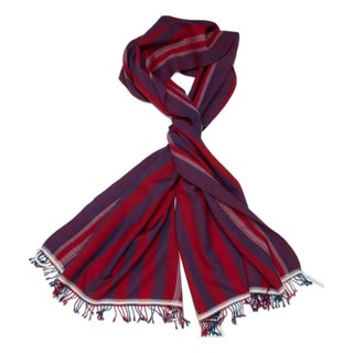 Ursa Red/Purple Stripes Scarf For Sale
