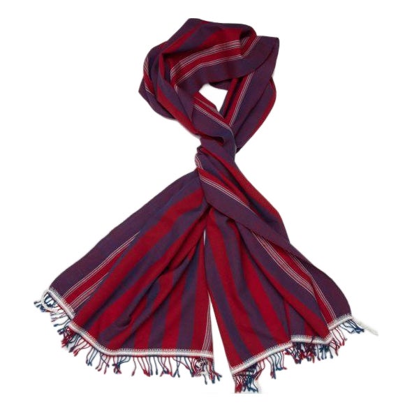 Ursa Red/Purple Stripes Scarf For Sale