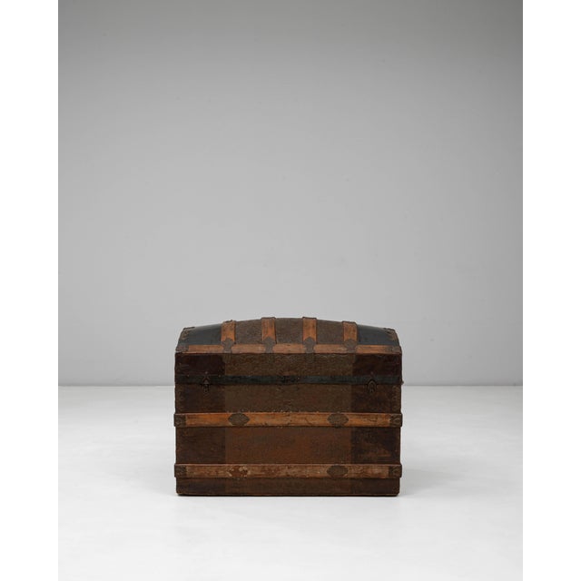 19th Century French Wooden Trunk For Sale - Image 16 of 18