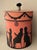 Vintage Oval Wallpaper Box by Atelier of Hudson, New York With Black Regency Silhouettes on a Pink Ground For Sale - Image 9 of 18