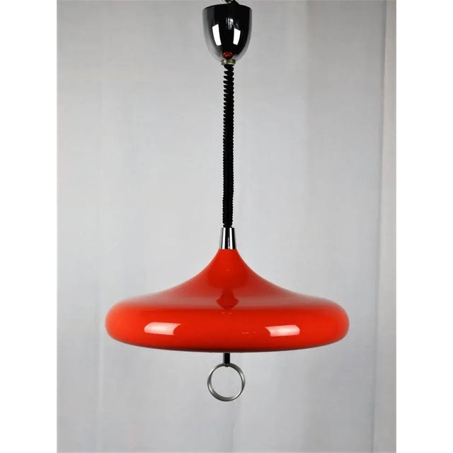 Metal Space Age Suspension in Orange, 1960 For Sale - Image 7 of 12