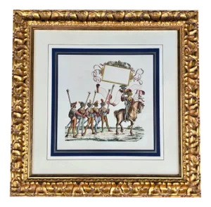 Hans Burgkmair Il Vecchio, The Triumphs of Emperor Maximilian I, 1880, Engraving, Framed