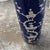 Chinoiserie Style Blue + White Ceramic Umbrella Stand, Vintage For Sale - Image 12 of 12