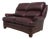 Hancock & Moore Burgundy Leather Loveseat Sofa For Sale