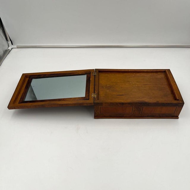 Biedermeier Jewelry Box in Walnut, Ebony, Maple, South Germany, 1830s For Sale - Image 15 of 18