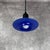 Glass Danish Blue Glass Pendant Lamp, 1980s, Set of 2 For Sale - Image 7 of 10