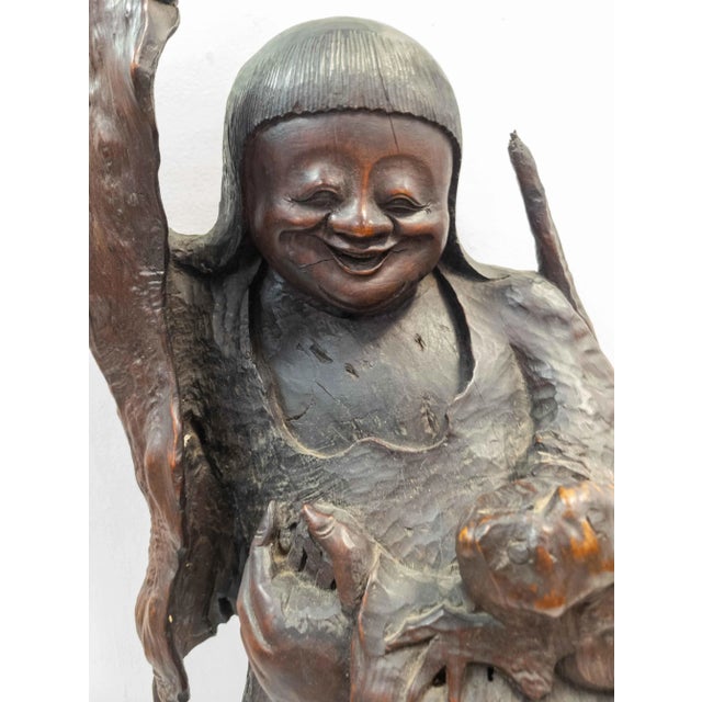 Large Chinese or Japanese Carved Rootwood Sculpture For Sale - Image 12 of 13