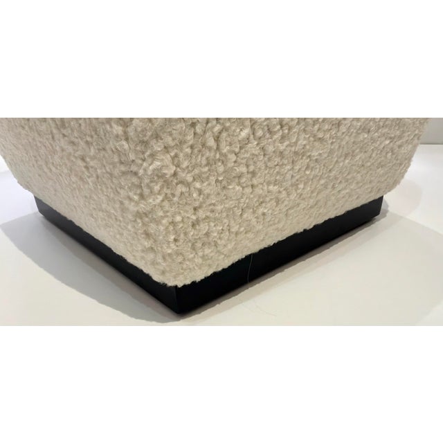 Modern Caracole Modern Off-White Marshmallow Ottoman For Sale - Image 3 of 3