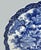 Late 19th Century Antique Chinese Japanese Blue White Floral Charger Wall Cabinet Plate 19th Cent For Sale - Image 5 of 10