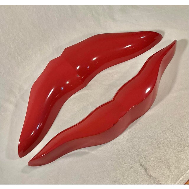 Large Modern 3-D Red Lips Wall Mount Handcrafted Original Design by Brian M Chalker for Remi Danielle Modern, 2026 For Sale In Greenville, SC - Image 6 of 12