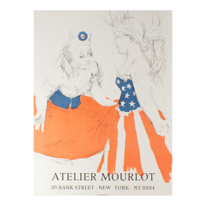 Jack Levine 1967 “Marianne & the Goddess of Liberty” Mourlot Poster