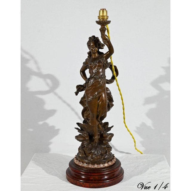 Amphitrite Lamp by Charles-Octave Lévy, Late 19th century For Sale - Image 5 of 18