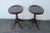 Mahogany Harp Claw Feet Side End Tables a Pair For Sale - Image 9 of 12