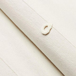 Schumacher Globo Knotted Hand Woven Fabric in White For Sale