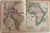 This is an unusual map of the two continents on one sheet, separated by the Atlantic Ocean. Inset is part of South...