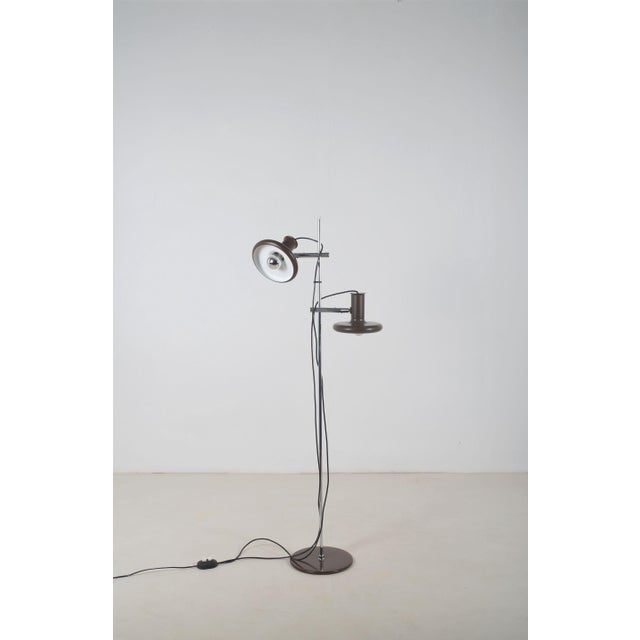 Danish floor lamp 'Optima 4' designed by Hans Due in 1972. The floor lamp was manufactured by the Danish quality company...