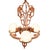 1920s 1925 Art Deco Brass Three Light "Winthrop" Circular Chandelier by Virden For Sale - Image 5 of 9