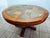 Chestnut Extendable Dining Table Made of Solid Pine, Decorated With Polished Stone For Sale - Image 8 of 8