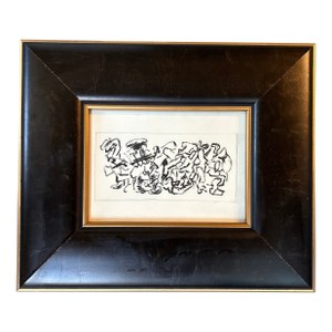 1950’s Original Abstract Expressionist Figure Painting