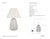 Chapman & Myers by Visual Comfort Signature Kokomo 30" Table Lamp in Chalk Wicker and Polished Nickel with Linen Shade...