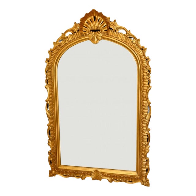 Large Rococo Gilt Mirror French Pier Mirrors 5.5 Ft 170 Cm Tall For Sale