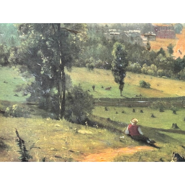Mid/Late 19th C. Original Oil on Canvas - European / British Landscape Scene For Sale - Image 11 of 12