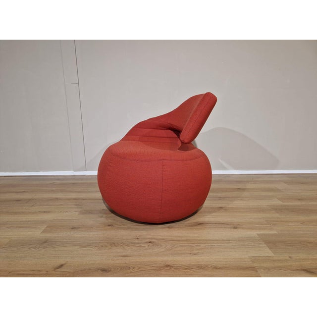 Red Gisa Swivel Armchair from Leolux For Sale - Image 8 of 12