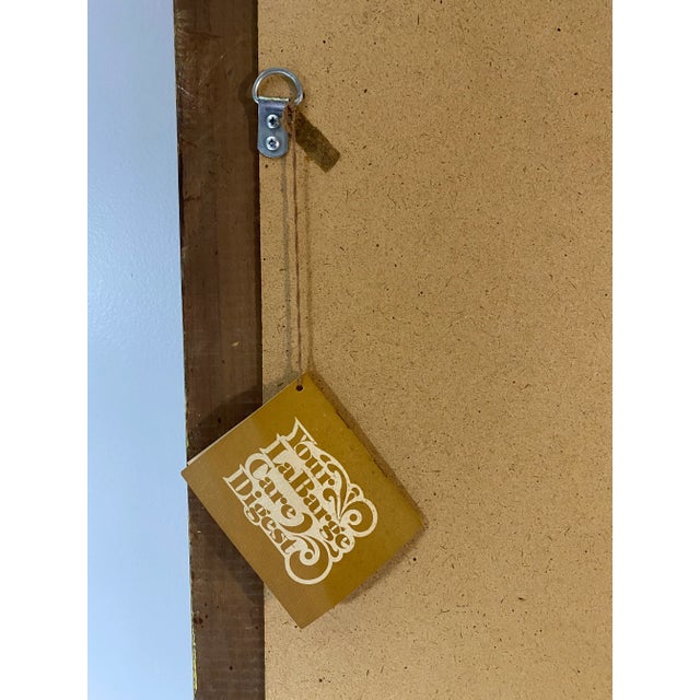 Vintage 1960's LaBarge Hand Painted Mirror For Sale - Image 10 of 11