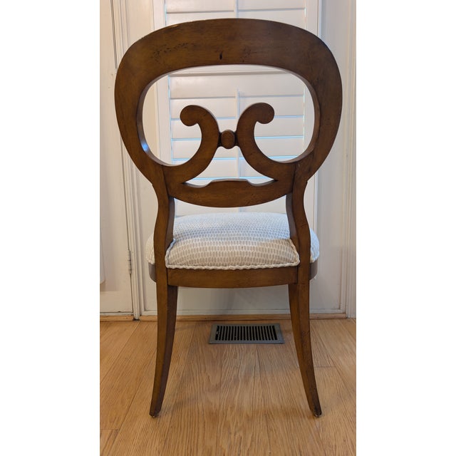 Woodbridge Furniture Set of 4 Biedermeier Style (Italian Inspired) Dining Chairs For Sale - Image 4 of 10