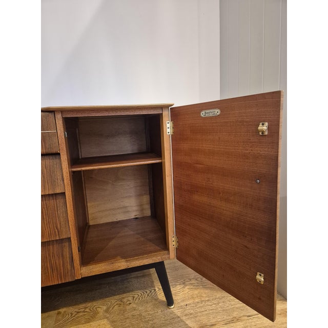 Mid-Century Walnut Beehive Sideboard from Beautility, 1960s For Sale - Image 10 of 18