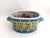 Vintage Yellow & Blue Chinoiserie Porcelain Footbath Planter W/ Koi Fish For Sale - Image 4 of 12