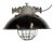 Black Enamel and Cast Iron Industrial Cage Pendant Light from Elektrosvit, 1960s For Sale